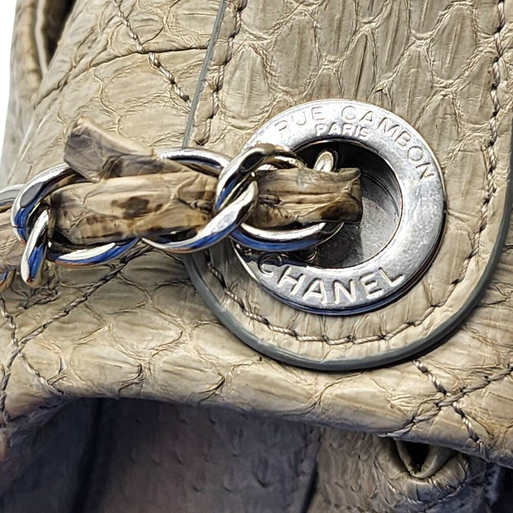 Chanel Python Easy Carry Medium Classic Flap Bag … - image 8